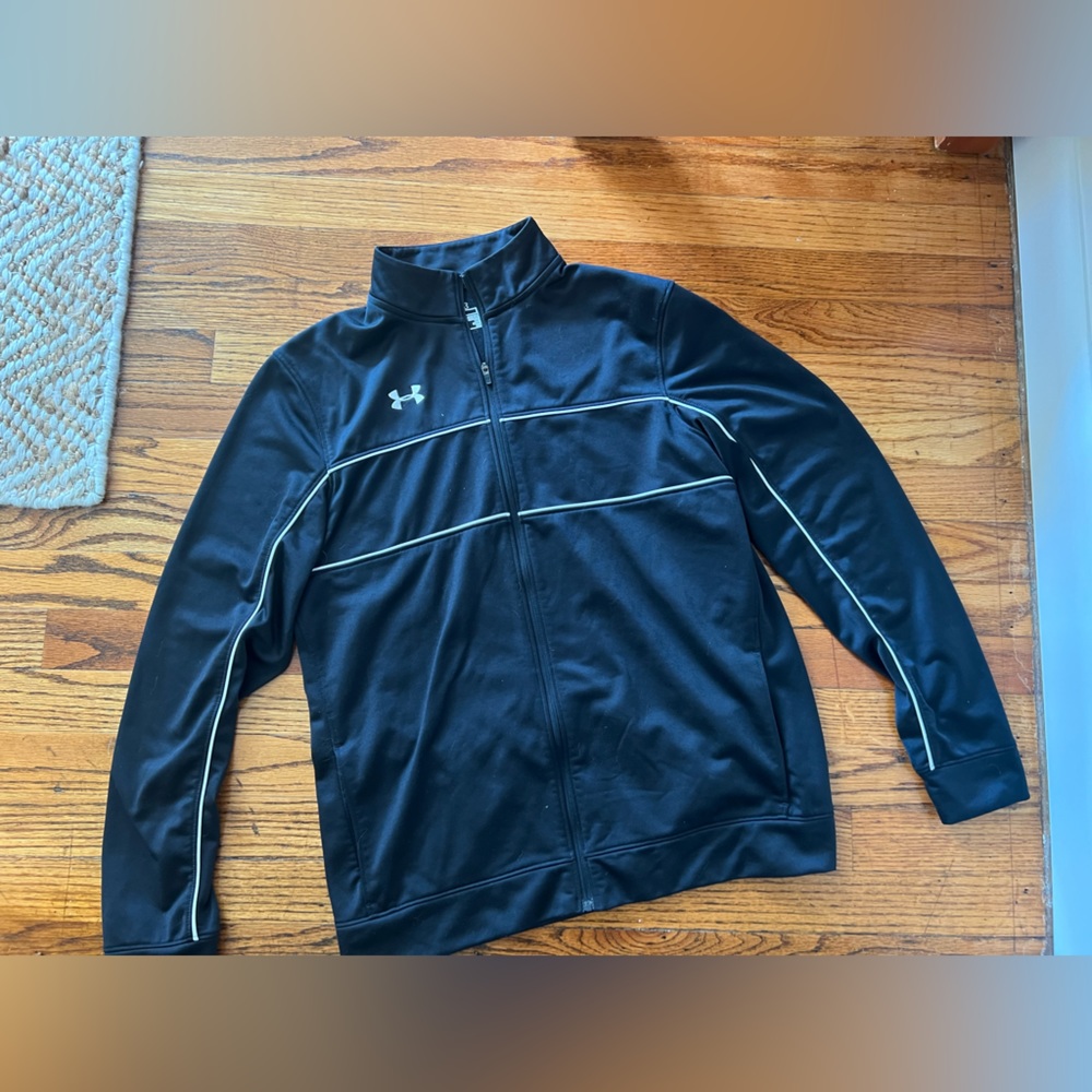 Under Armour - women’s high neck zip-up athletic sweater; athleisure sporty gym